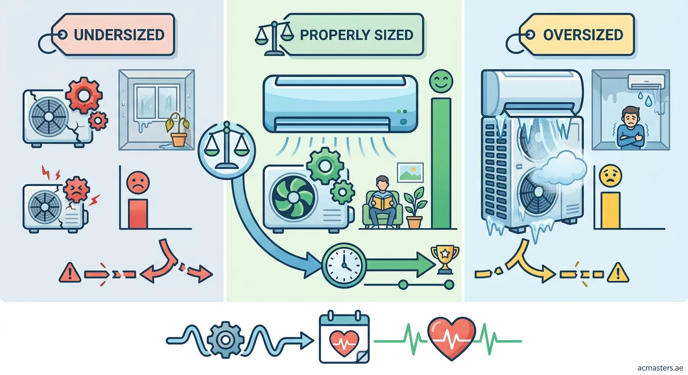 Technician measuring AC unit size for proper installation