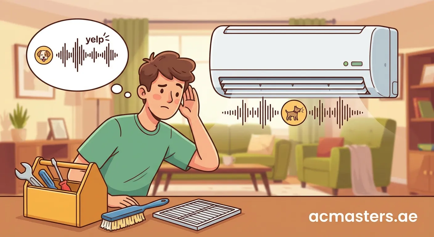 Air conditioner making yelping noise troubleshooting guide